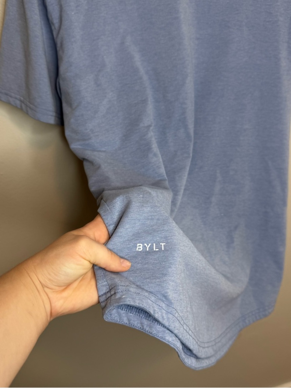 BYLT Men’s Short Sleeve Tee Shirt Athletic Light Blue - Picture 6 of 9